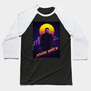 retro 80s john wick Baseball T-Shirt